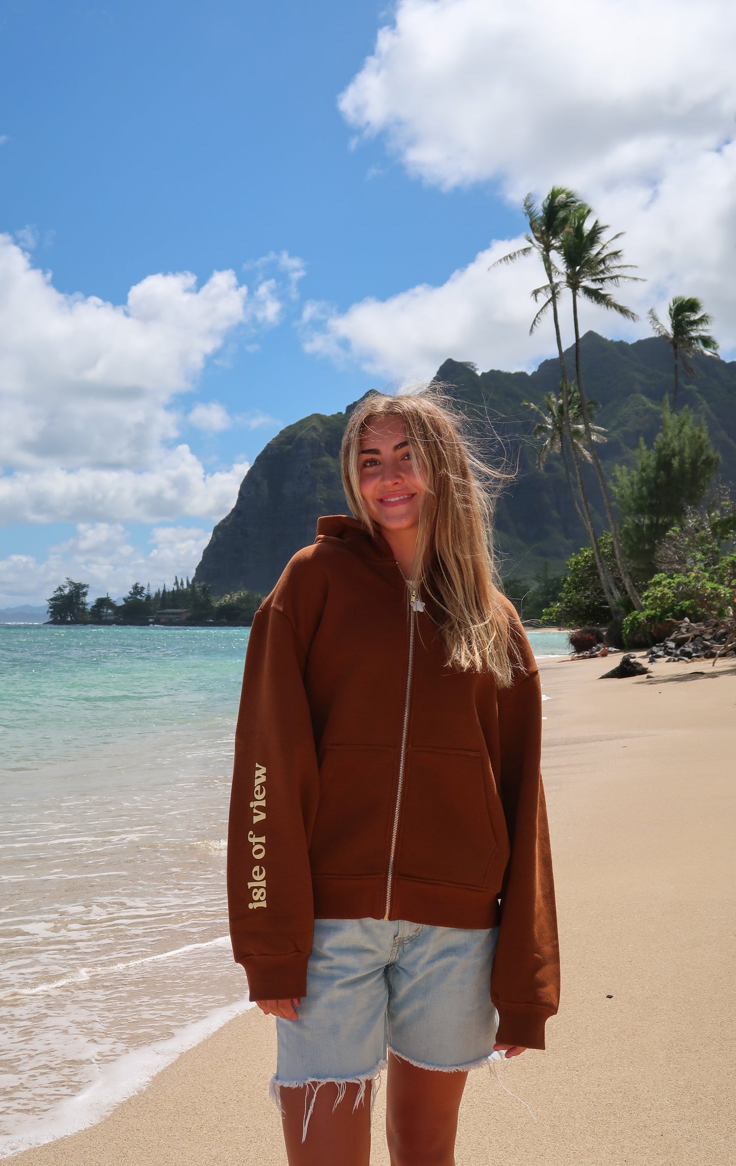 777 shooting star zip-up hoodie