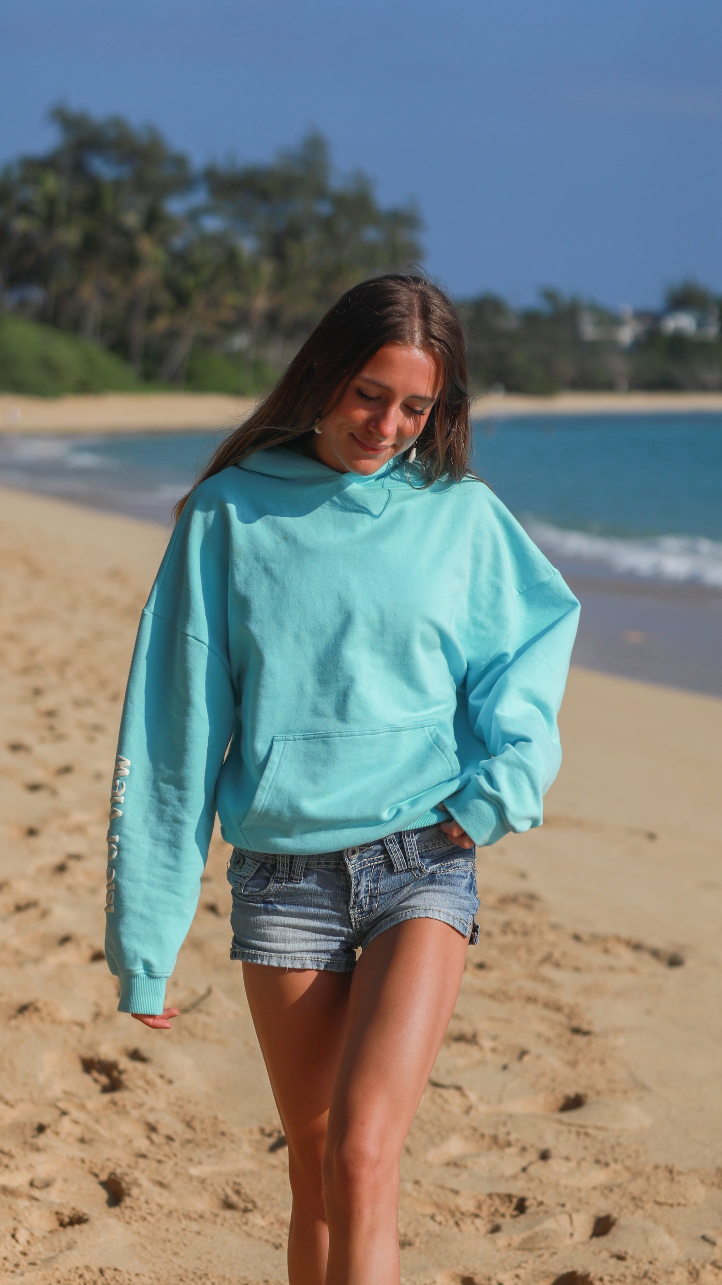 Aqua blue 111 hoodie- PREORDER